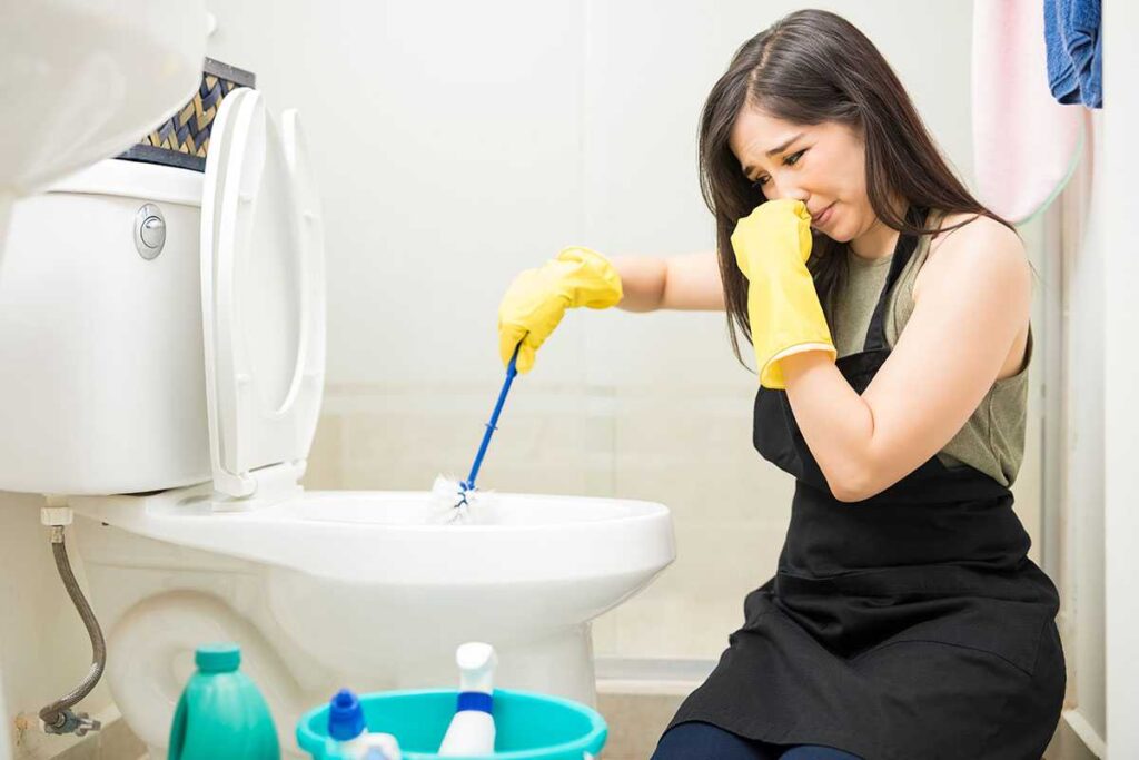 get rid of toilet smell